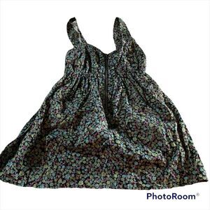 Decree half zip floral top flowy wide bottom size small